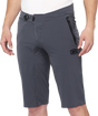 100% Celium Charcoal Shorts for Men - US 38 with BOA Fit System and Secure Zipper Pockets