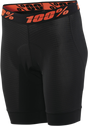 100% Women's Crux Liner Shorts - Black, Medium | Performance Cycling Apparel