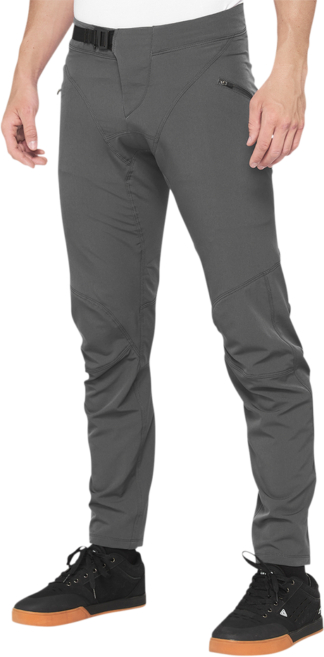 100% Airmatic Pants Charcoal US 36 - Mountaineering-Inspired Performance Trousers with Adjustable Fit and Mobility Features