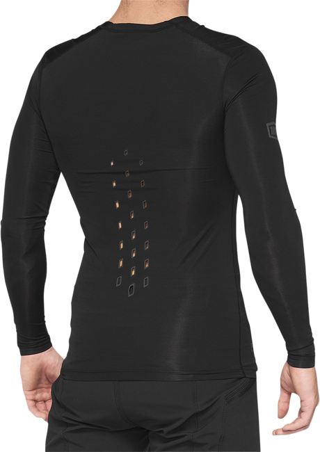 100% R-Core Concept Long-Sleeve Jersey for Cycling - Black, Size Large - Part 40004-00002