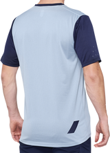 100% Ridecamp Short-Sleeve Jersey - Blue/Navy - Medium | Designed for Off-Road and Mountain Biking