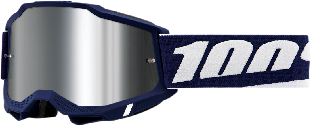 100% Accuri 2 Goggle Mifflin with Silver Flash Mirror Lens - Fits ATV, Motorcycle, Off-Road Vehicles