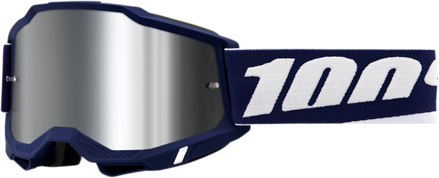 100% Accuri 2 Goggle Mifflin with Silver Flash Mirror Lens - Fits ATV, Motorcycle, Off-Road Vehicles