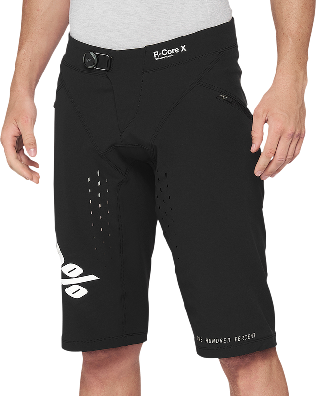 100% R-Core X Shorts - Black - US 28 by 100% (Part No. 40002-00000) - Mountain Biking & Cycling