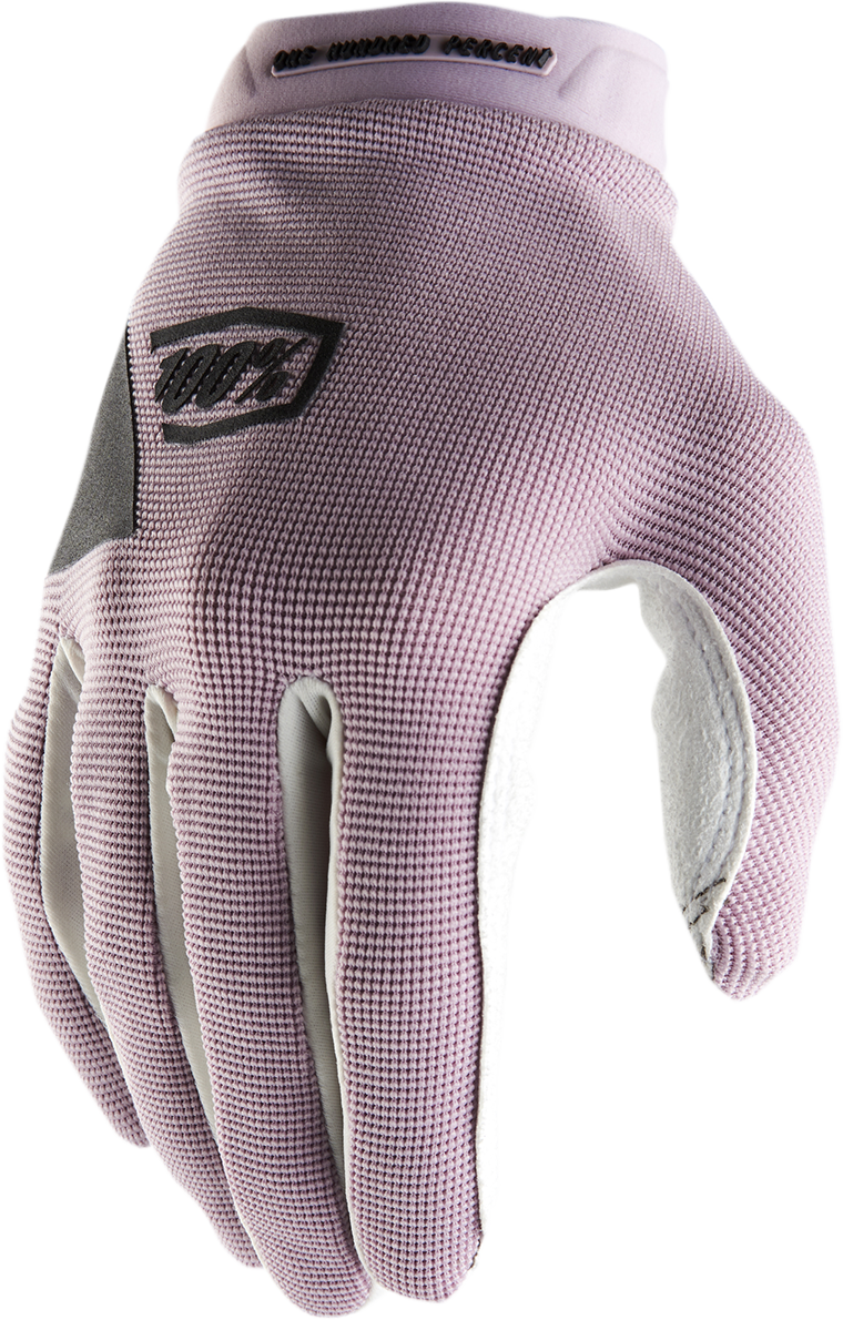 100% Women's Ridecamp Gloves - Lavender, Small | Designed for Cycling Enthusiasts