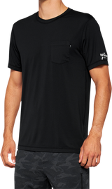 100% Mission Athletic T-Shirt Black Medium - Part Number 20014-00001, Performance Athletic Wear for Men