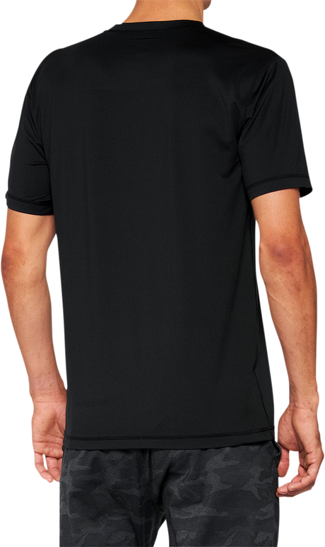 100% Mission Athletic T-Shirt Black Medium - Part Number 20014-00001, Performance Athletic Wear for Men