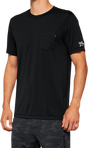 100% Mission Athletic T-Shirt Black Small - Part 20014-00000, Comfortable Performance Wear for Active Lifestyles