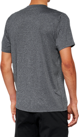 100% Mission Athletic T-Shirt in Charcoal - Medium, Model 20014-00011, Performance Cycling Apparel for Men