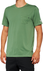 100% Mission Athletic T-Shirt - Olive Medium - Model 20014-00016 with Anti-Microbial & Moisture-Wicking Fabric
