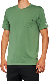 100% Mission Athletic T-Shirt XL - Olive - Designed for Active Athletes