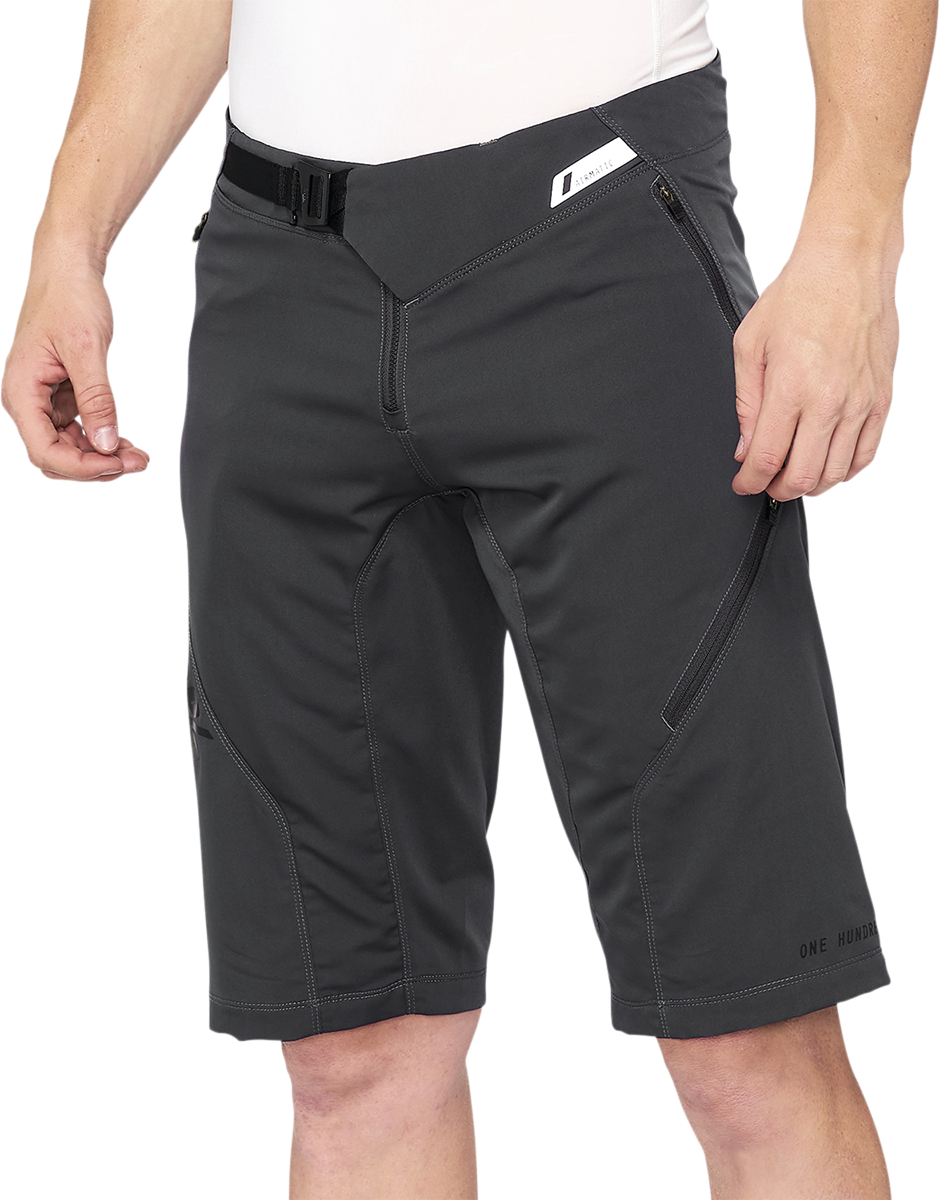 100% Airmatic Shorts Charcoal for Trail and Mountaineering - US 28, Part No. 40021-00014