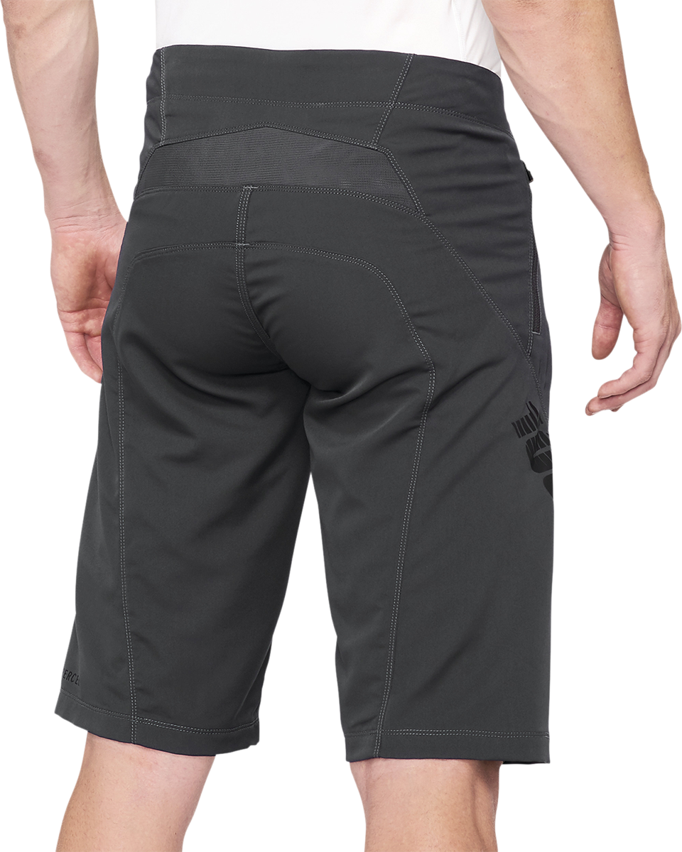 100% Airmatic Shorts Charcoal for Trail Riding - US 34, Part 40021-00017