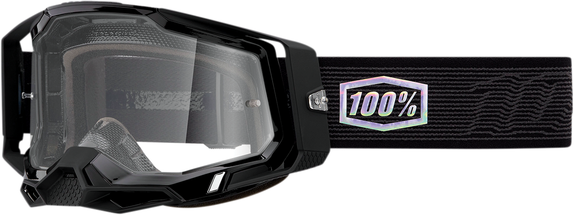 100% Racecraft 2 Goggle Topo with Clear Lens - Universal Fit for Off-Road and Motocross Vehicles