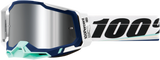 100% Racecraft 2 Goggle with Flash Silver Mirror Lens - Arsham Series, Fits Motocross & ATV