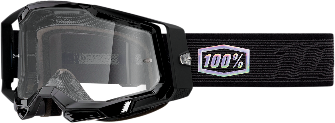 100% Racecraft 2 Goggle Topo with Clear Lens - Universal Fit for Off-Road and Motocross Vehicles