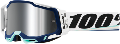 100% Racecraft 2 Goggle with Flash Silver Mirror Lens - Arsham Series, Fits Motocross & ATV