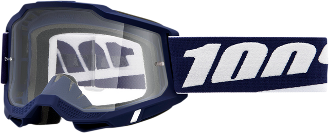 100% Accuri 2 Goggle Mifflin with Clear Lens - Model 50013-00016 for Off-Road and Motocross Vehicles