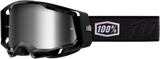 100% Racecraft 2 Goggle with Silver Mirror Lens - Topo Design for Motorcycle and ATV Riders Part 50010-00015