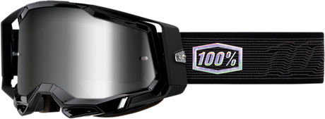 100% Racecraft 2 Goggle with Silver Mirror Lens - Topo Design for Motorcycle and ATV Riders Part 50010-00015