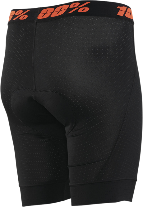 100% Women's Crux Liner Shorts - Black, Small - Quick-Dry, Anti-Microbial Mesh for Cycling Comfort