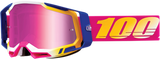 100% Racecraft 2 Goggle with Pink Mirror Lens - Fits Motocross & Off-Road Vehicles
