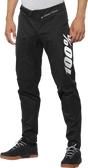 100% R-Core Pants Black US 36 by 100% - Durable DWR Polyester with Ventilation and Adjustable Fit for Mountain Biking