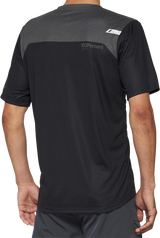 100% Airmatic Short-Sleeve Jersey - Gray/Midnight - XL | Trail Riding Comfort and Visibility