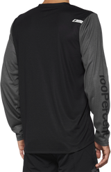 100% Airmatic Long-Sleeve Jersey - Black - Medium | Mountain Bike & Trail Riding