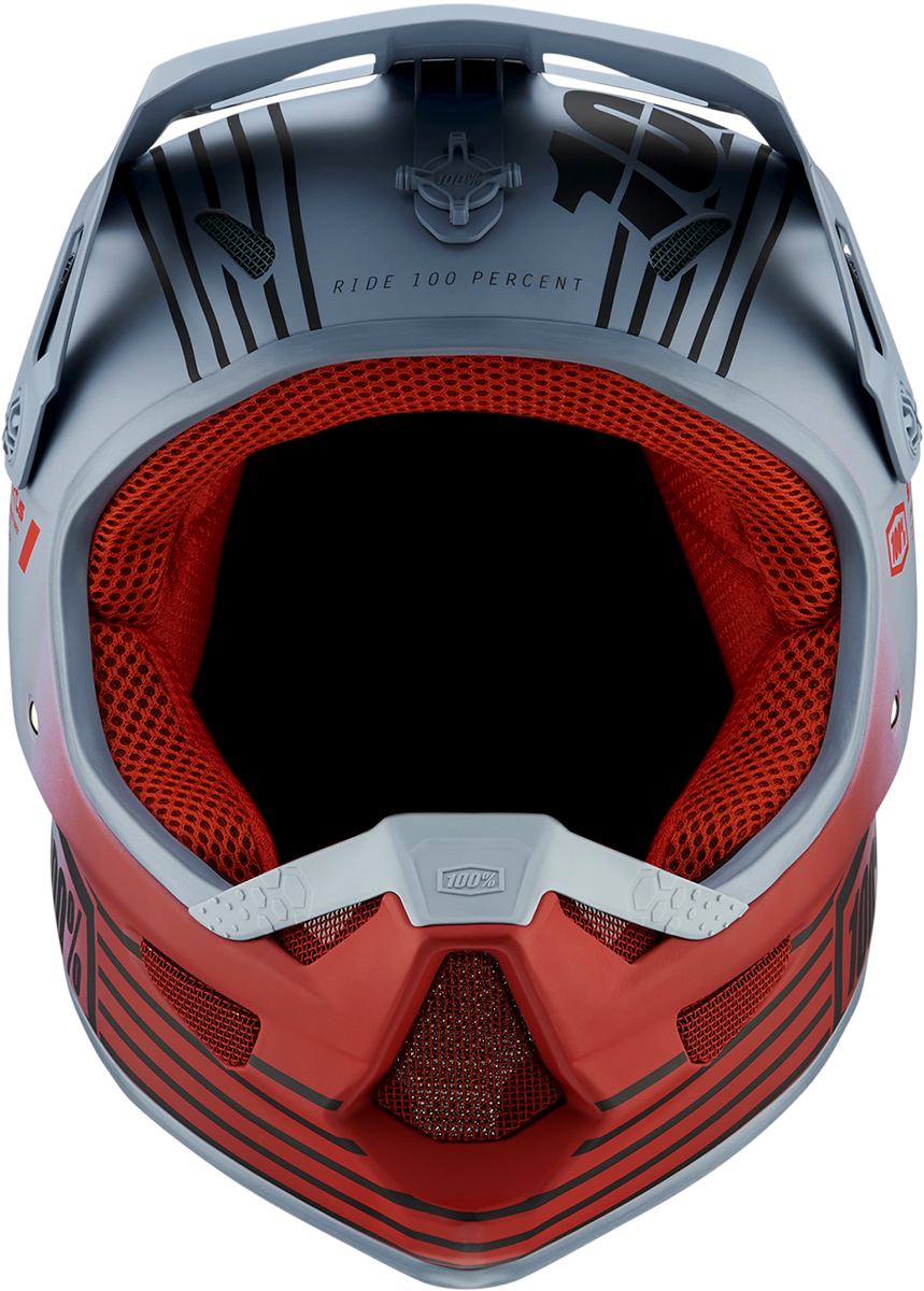 100% Status Helmet Caltec/Gray Small with Active Cooling System and Removable Comfort Liner