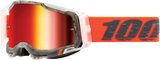 100% Racecraft 2 Goggle Schrute Red Mirror Lens - Perfect Fit for ATV, Motocross, and Off-Road Vehicles