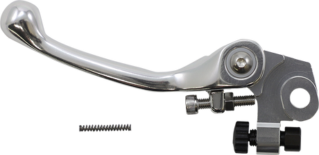Moose Offroad Flex FG Forged 6061-T6 Clutch Lever for ATV and Motorcycle - Silver (Part H07-5942CS)