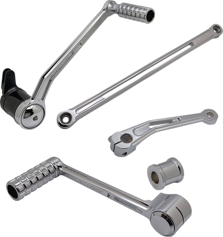 ARLEN NESS Deep Cut Foot Control Kit w/ Heel/Toe Shifter - Chrome 420-107