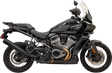 BASSANI XHAUST 4" Stainless Steel Slip-On Exhaust - Black 1P187SSB
