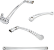 ARLEN NESS Deep Cut Foot Control Kit w/ Toe Shifter - Chrome 420-109