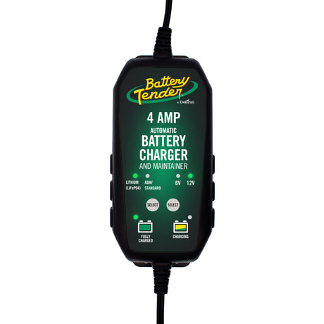 Battery Tender 022-0209-BT-WH 6V/12V 4A Selectable Battery Charger for Powersports Batteries