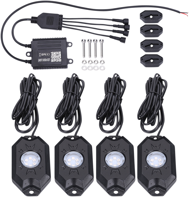 BRITE-LITES LED Rock Light Kit - RGB and Bluetooth BL-RGBROCK4