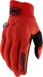 100% Cognito Smart Shock Gloves - Red for Motocross and Off-Road Bikes, Small