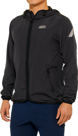 100% Klutch Jacket Black XL - Windbreaker for Motorcycle and Cycling Enthusiasts