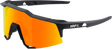 100% Speedcraft Sunglasses - Soft Tact Black with HiPER Red Multilayer Mirror Lens for Motorcycle and Cycling Enthusiasts