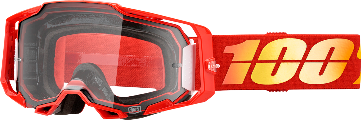 100% Armega Goggle Nuketown Clear Lens - Impact-Resistant Design for ATV, MX, and Off-Road Vehicles Part 50004-00020