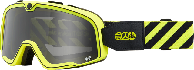 100% Barstow Goggle with Smoke Lens - Designed for Motocross and Off-Road Vehicles