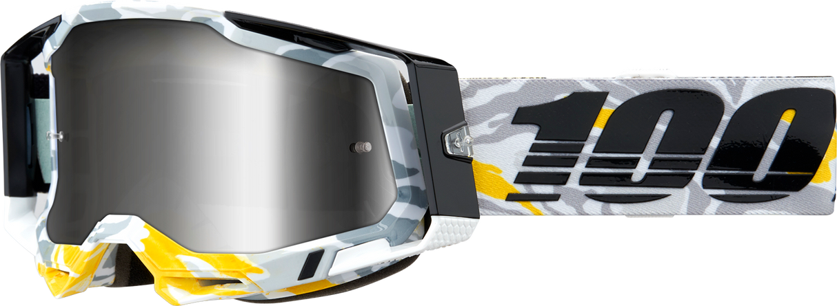 100% Racecraft 2 Goggle with Silver Mirror Lens - Fits Motocross and Off-Road Vehicles