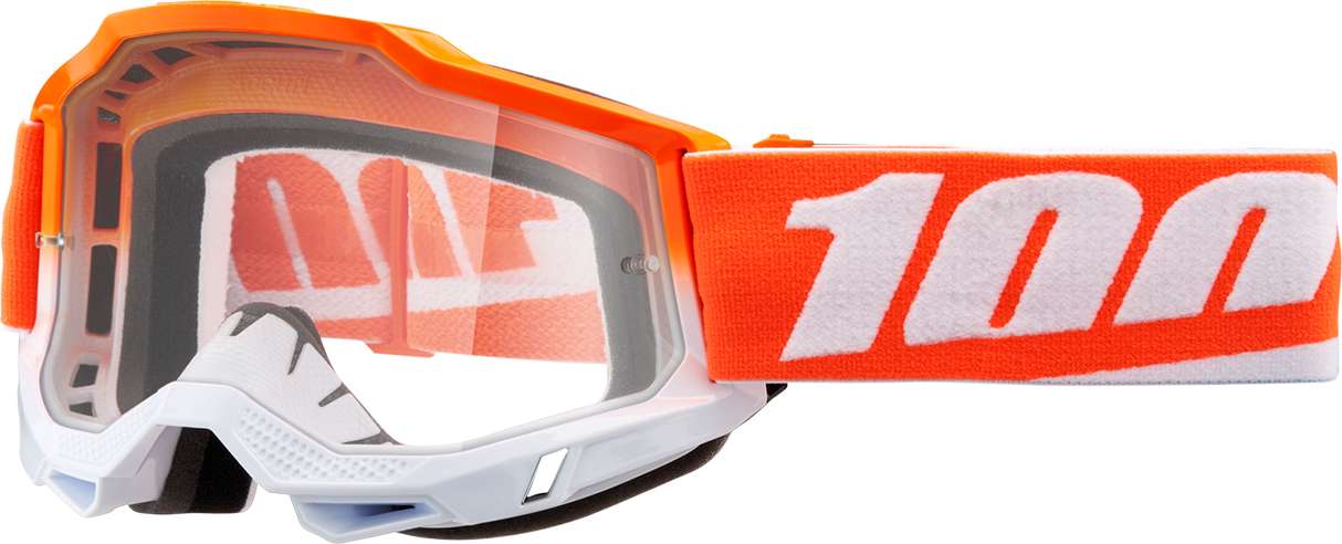 100% Accuri 2 Goggle with Clear Lens - Matte Finish, Fits Off-Road and Motocross Vehicles
