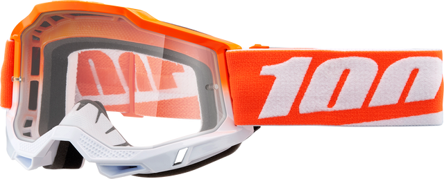 100% Accuri 2 Goggle with Clear Lens - Matte Finish, Fits Off-Road and Motocross Vehicles
