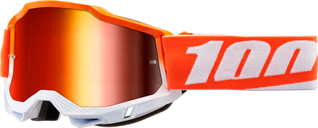 100% Accuri 2 Goggle with Red Mirror Lens - Matigofun Model for Off-Road and ATV Vehicles