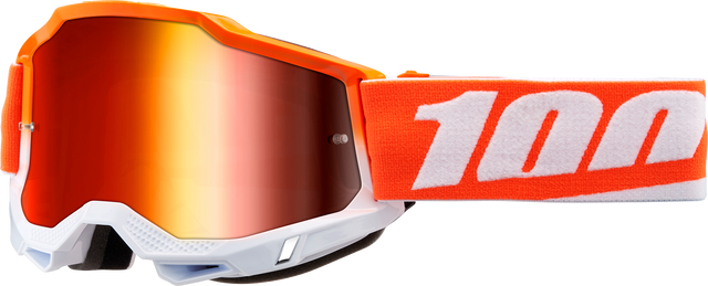 100% Accuri 2 Goggle with Red Mirror Lens - Matigofun Model for Off-Road and ATV Vehicles