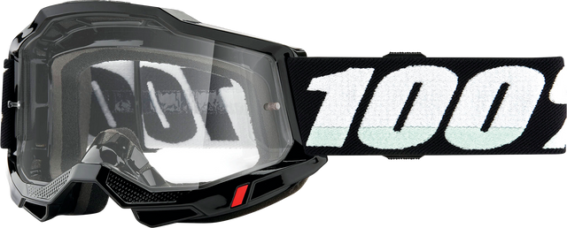 100% Accuri 2 Junior Goggle with Clear Lens - Black - Part Number 50024-00010 for Youth Helmets and Off-Road Vehicles