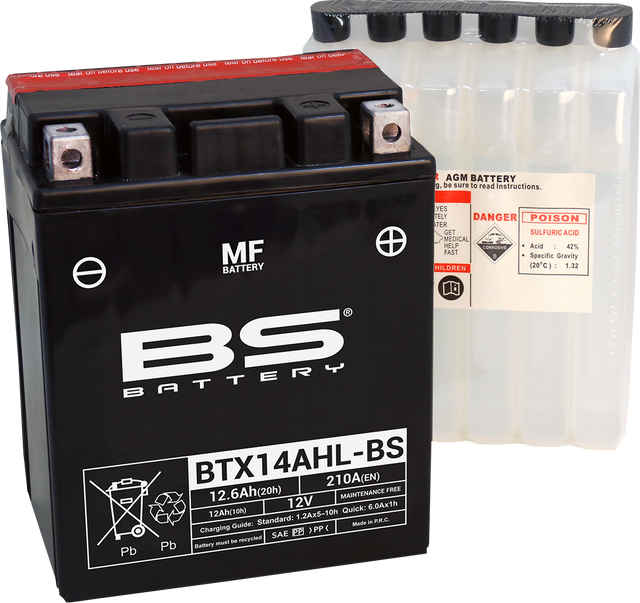 BS BATTERY Battery - BTX14AHL-BS (YTX) 300607