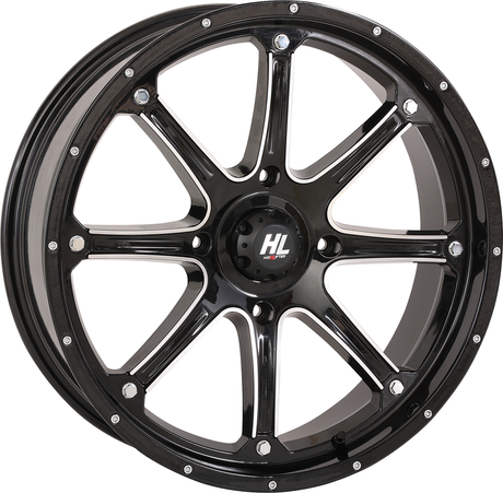 HIGH LIFTER Wheel - HL4 - Front/Rear - Gloss Black w/Machined - 20x6.5 - 4/156 - 4+2.5 (+10 mm) 20HL04-1156